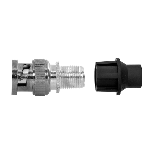 CON100-CAP BNC male connector   Simple   Fast   Reusable   Recyclable   Universal compatibility with microcoaxial and RG59