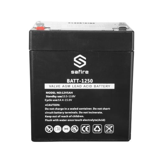 BATT-1250 Rechargeable battery   AGM lead acid technology   Voltage 12 V 