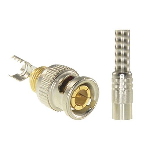 CON116, Safire konektor, BNC za lemljenje, Prilagođeno RG59, Uključuje skupljajuću cijev