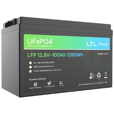 DY-AR-1200, Stacionarna baterija, Kapacitet 1280 Wh, LiFePO4 12V / 100Ah, 3000 životnih ciklusa