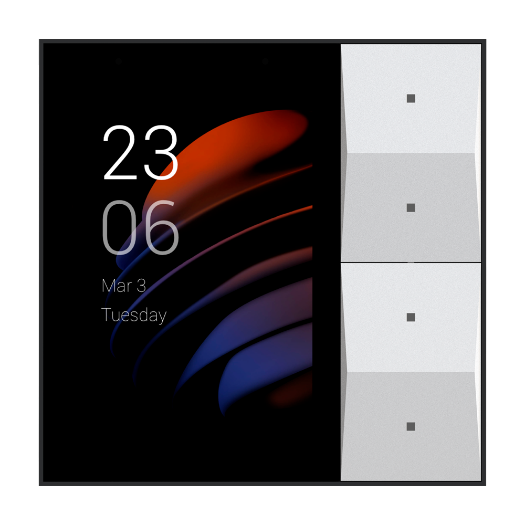 AK-KS41-POE-EU Linux monitor for home automation   3.27" TFT Screen   Two