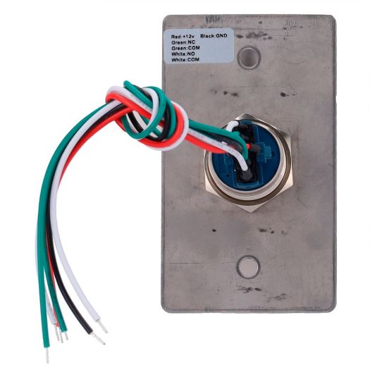 EXITBUTTON303-SLIM-LED, Tipka za otključavanje vrata s LED-om, Profesionalna upotreba, Testirano na 100.000 upotreba