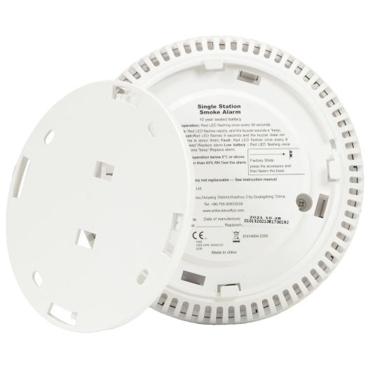 ANKA-763, Stajati, samostalni detektor dima ANKA, Vijek trajanja baterije 10 godina, Indikatorska lampica alarma