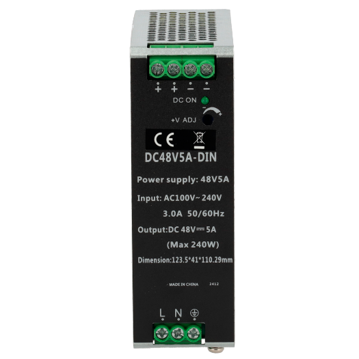 DC48V5A-DIN Switching Power Supply   DC Output 48V 5A / 240W   2 outputs 