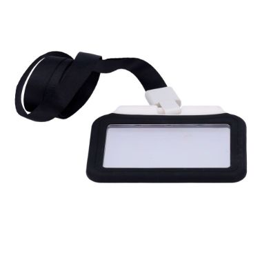 CARD-HOLDER-H-BLACK, Vlasnici kartica, Horizontalni raspored, Zaštitna plastična folija