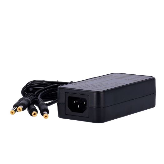 DC12V5A, Preklopno napajanje, Izlaz DC 12 V 5 A, 4 izlaza, Stabilizirano