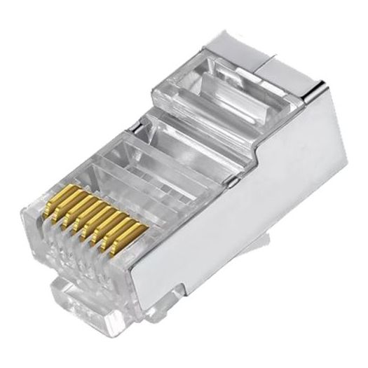 CON300-FTP5E, Konektori, RJ45 FTP CAT 5E za krimpovanje, Kompatibilan s FTP kabelom