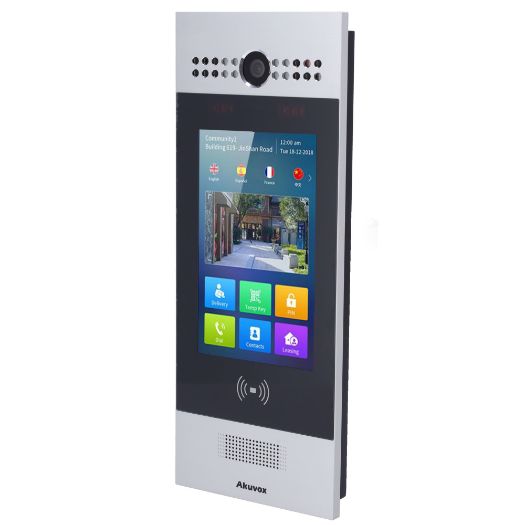 AK-R29S, IP video interfon, Kamera 3 Mpx: Dvije, način zvuka i videa, Lice, kartica, PIN i QR | 3 releja