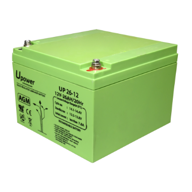 BATT-1226-U Upower   Rechargeable battery   AGM lead acid technology   Voltage 12 V 