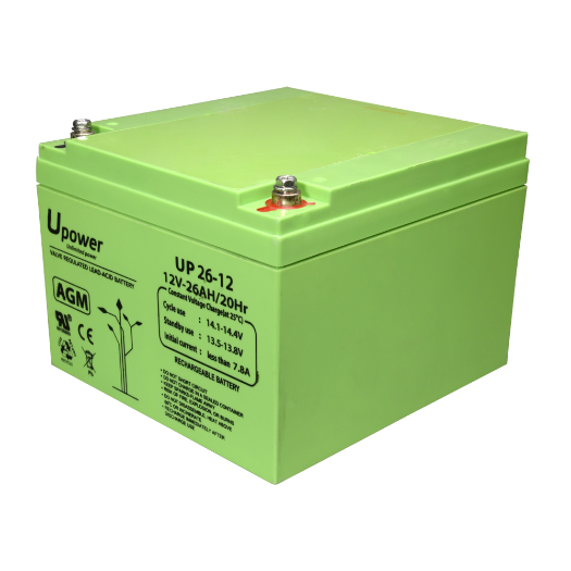 BATT-1226-U Upower   Rechargeable battery   AGM lead acid technology   Voltage 12 V 