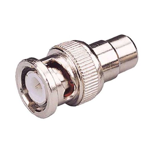 CON210, Konektor, BNC muški, RCA ženski, 25 mm (D), 10 mm (Š), 5 g