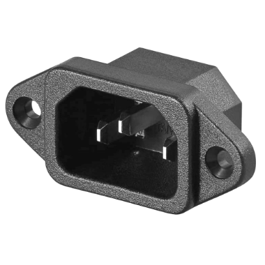 C14PLUG-FLUSH Adapter    Bare AC cable to connector C14   Flush mounting