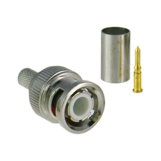 CON100, Konektor, BNC za krimpovanje, Kompatibilan s RG59, 25 mm (D), 10 mm (Š)