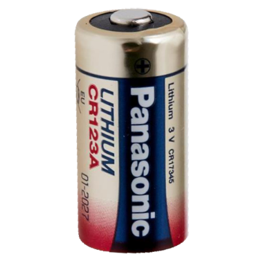 BATT-CR123A-P Panasonic   Battery CR1123A   Voltage 3.0 V   Lithium   Nominal capacity 1550 mAh 