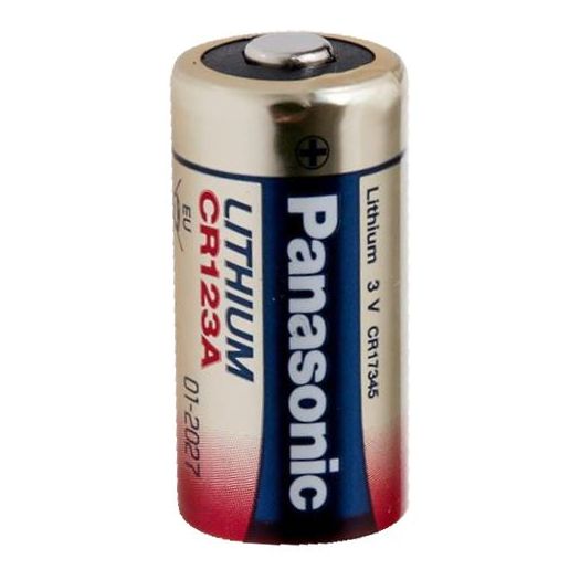 BATT-CR123A-P, Panasonic, Baterija CR1123A, Napon 3,0 V, Litij, Nominalni kapacitet 1550 mAh