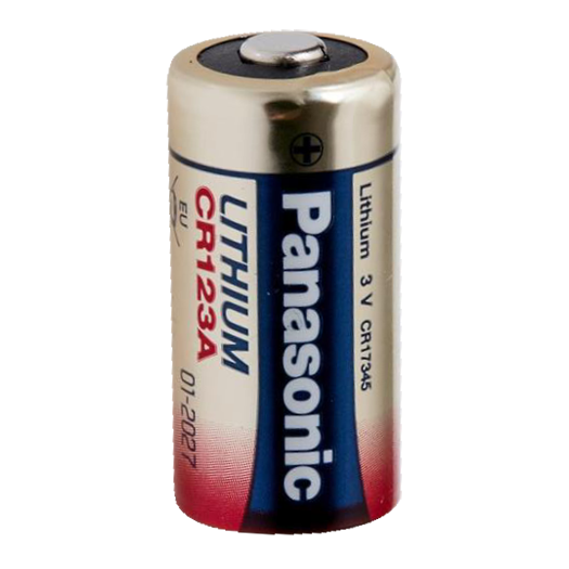 BATT-CR123A-P Panasonic   Battery CR1123A   Voltage 3.0 V   Lithium   Nominal capacity 1550 mAh 