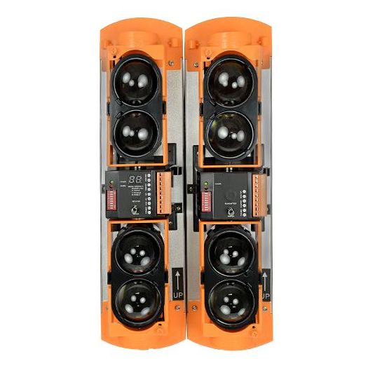 ABH-250L, Infracrveni detektor barijere, Ožičeno | 4 grede | Funkcija I ILI, Maks. udaljenost detekcije 250 / 750 m