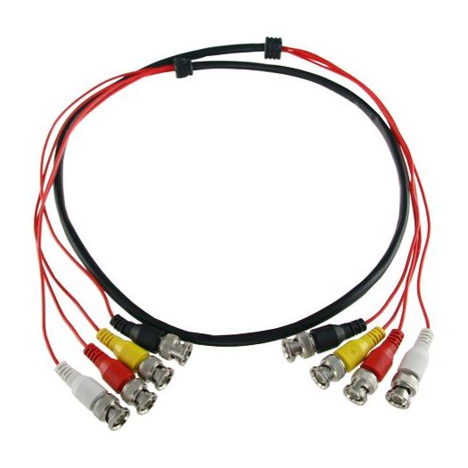 BNC4-45, Pripremljeni višestruki kabel, Muški BNC na muški BNC, 4 koaksijalne veze