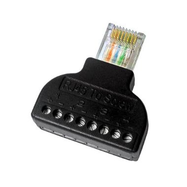 CON300-BLOCK, Adapter od RJ45 do terminala, RJ45 muški konektor, 8 terminala