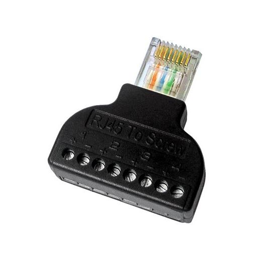 CON300-BLOCK, Adapter od RJ45 do terminala, RJ45 muški konektor, 8 terminala