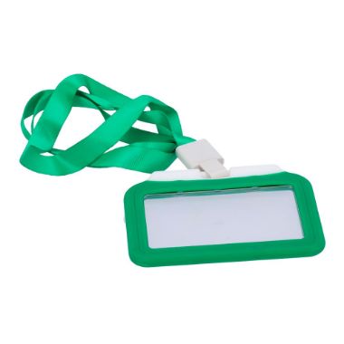 CARD-HOLDER-H-GREEN, Vlasnici kartica, Horizontalni raspored, Zaštitna plastična folija