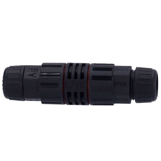 CON-RJ45-GLAND-W-BLACK, Konektor s industrijskim priključkom, Ulazni konektor RJ45