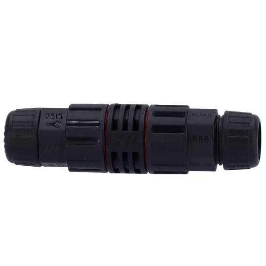 CON-RJ45-GLAND-W-BLACK