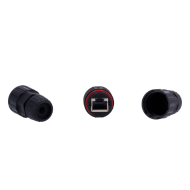 CON-RJ45-GLAND-W-BLACK
