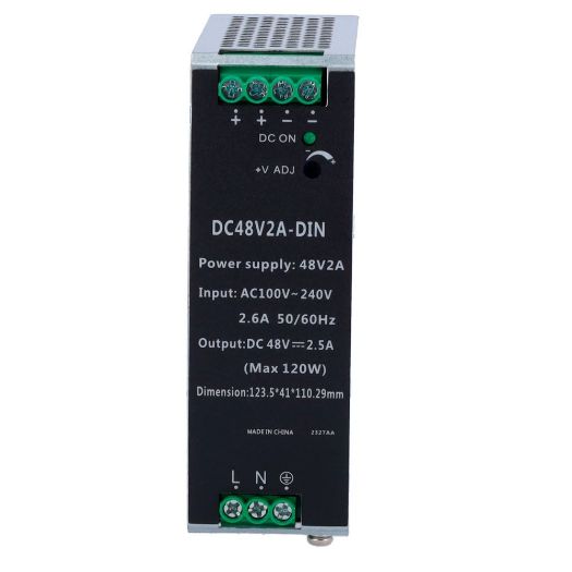 DC48V2A-DIN, Preklopno napajanje, DC izlaz 48V 2.5A / 120W, 2 izlaza