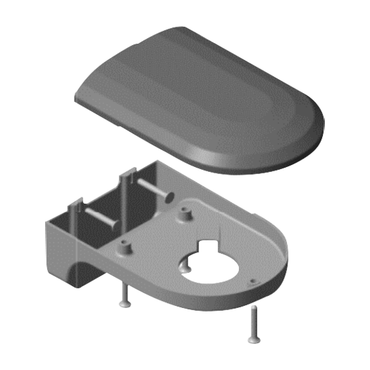 CBOX-DM-115 Wall bracket for Dome camera   White colour   Made of plastic 