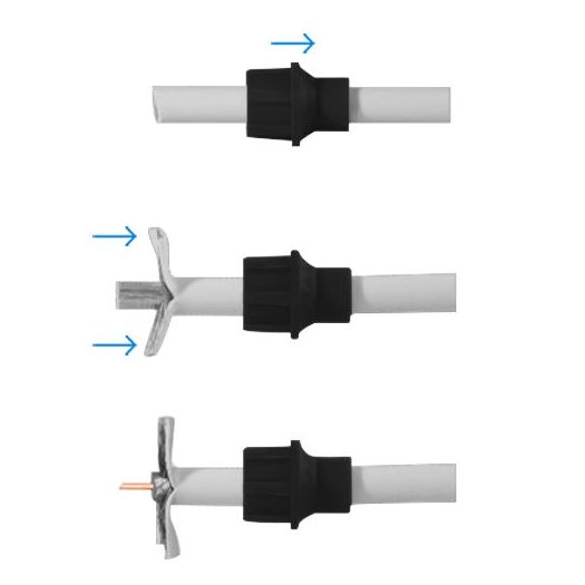 CON100-CAP, Muški BNC konektor, Jednostavan, Brzo, Višekratno upotrebljivo, Reciklira se, Univerzalna kompatibilnost s mikrokoaksijalnim i RG59 kabelima