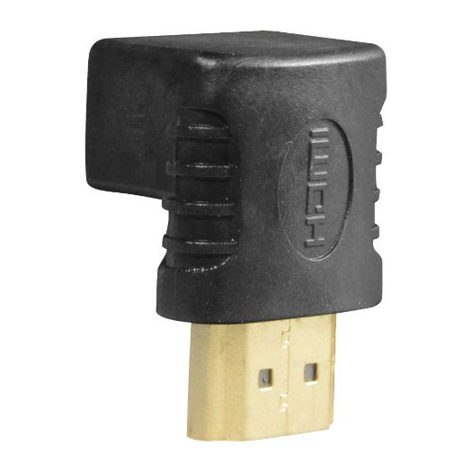 CON-HDMI-L, HDMI adapter, HDMI 1.3, Kutno pod kutom od 90, HDMI tip A muški, HDMI tip A ženski