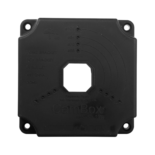 CBOX-NX1-1118-B Junction box    For dome and bullet cameras   Suitable for outdoor use 