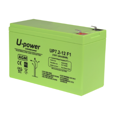 BATT-1272-U Upower   Rechargeable battery   AGM lead acid technology   Voltage 12 V 