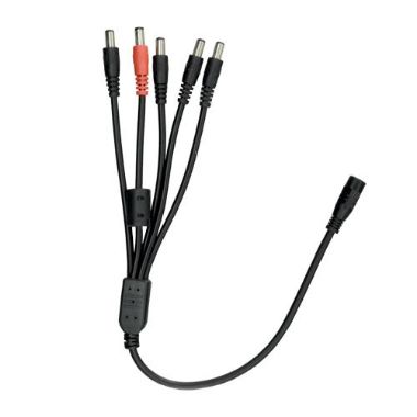 CON105, Safire razdjelnik napajanja, 1 standardni muški ulaz, 5 standardnih ženskih izlaza