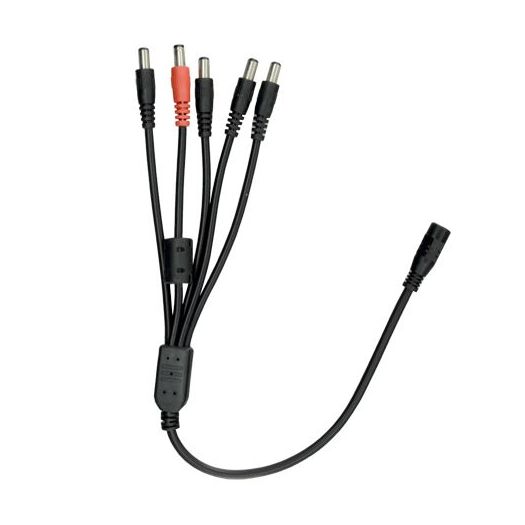 CON105, Safire razdjelnik napajanja, 1 standardni muški ulaz, 5 standardnih ženskih izlaza