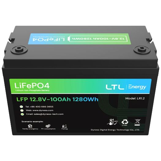 DY-AR-1200, Stacionarna baterija, Kapacitet 1280 Wh, LiFePO4 12V / 100Ah, 3000 životnih ciklusa