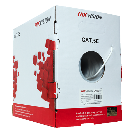 DS-1LN5E-S Hikvision UTP cable category 5E   OFC conductor, 99,5% copper 