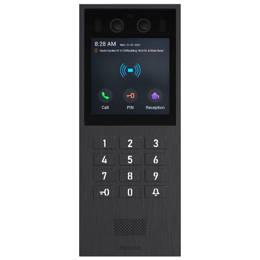 AK-X912K, Vandalski, otporni IP video interfon IK08 za nadžbuknu montažu, Dvostruka kamera 2 Mpx | Bi