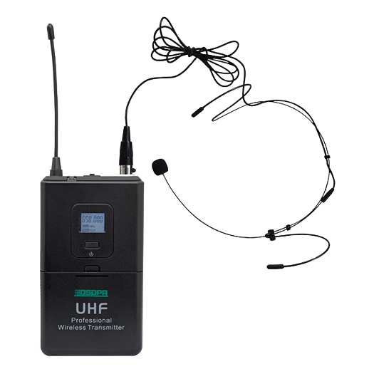 DSPPA-D5813 Headset microphone   UHF   Volume control   Up to 8h of autonomy 