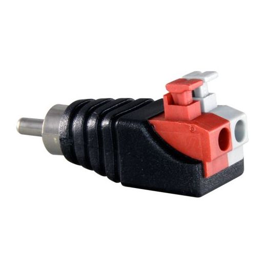 CON295A, safir, RCA muški konektor za jednostavno spajanje, Izlaz +/ od 2 terminala