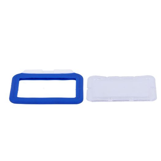 CARD-HOLDER-H-BLUE, Vlasnici kartica, Horizontalni raspored, Zaštitna plastična folija