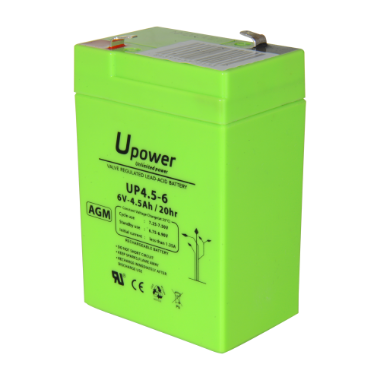 BATT-6045-U Upower   Rechargeable battery   AGM lead acid technology   Voltage 6 V 
