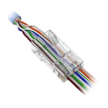 CON300-CAT6-EZ, RJ45 Safire konektor, Za krimpovanje, Posebna kategorija 6, Prednji otvor za jednostavnu ugradnju