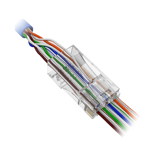 CON300-CAT6-EZ RJ45 Safire Connector   To crimp   Special category 6   Front opening for easy installation 