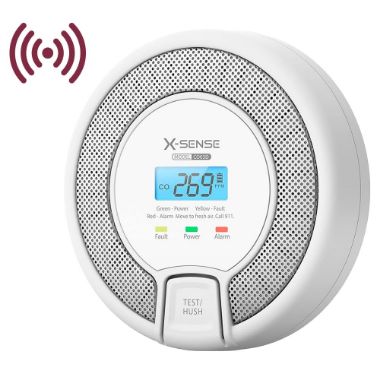 CO03D-W, X, Samostalni alarm za ugljični monoksid Sense, Omogućuje spajanje 24 RF detektora 868MHz