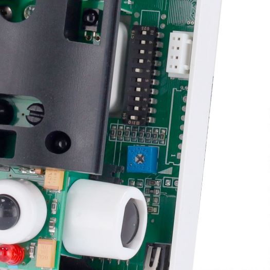 DV-MOSKITO-F, Duevi žičani vanjski detektor, Dvostruki PIR sa svake strane i dvostruki PIR s prednje strane