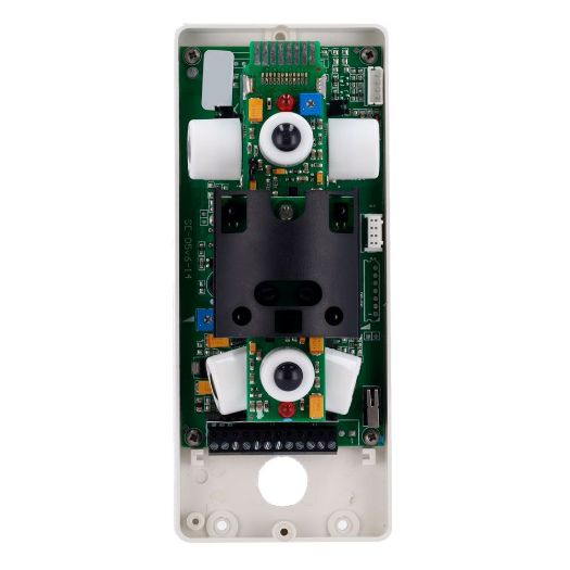 DV-MOSKITO-F, Duevi žičani vanjski detektor, Dvostruki PIR sa svake strane i dvostruki PIR s prednje strane