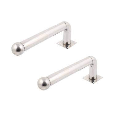 ALF-50L L model Barrier support   2 units   Stainless steel   Compatible with detectors of 3/4 beams 