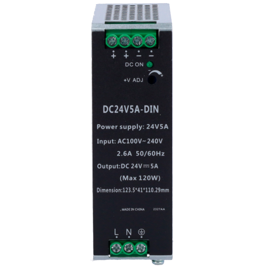 DC24V5A-DIN Switching Power Supply   DC Output 24V 5A / 120W   2 outputs 